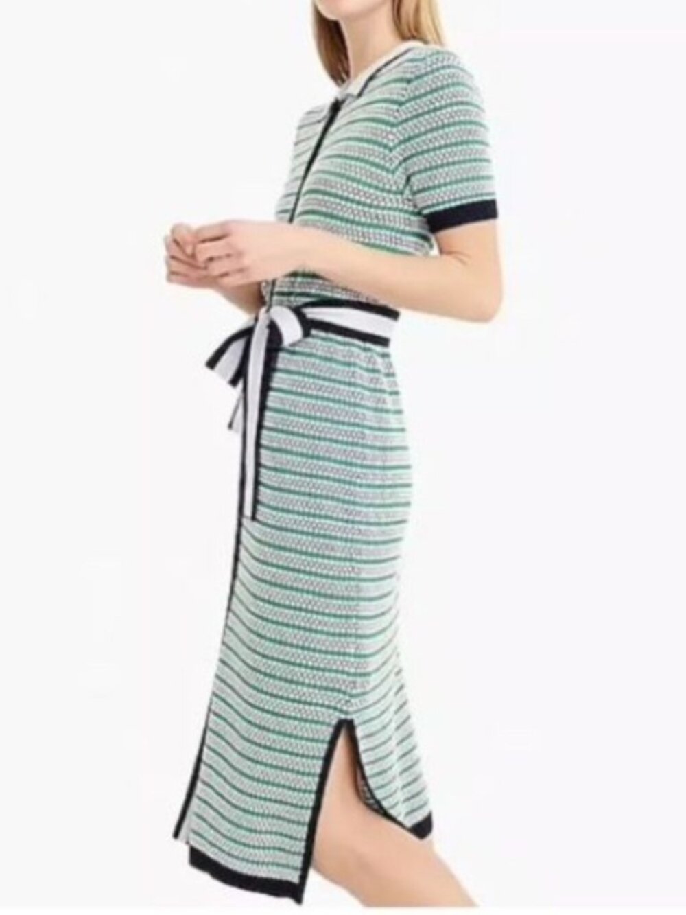 J. Crew Button Front A-Line Sweater Dress